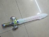 Wholesale newly latest hot sell plastic led flashing color change sword electronic toys for children