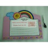 Dry erase whiteboard/children writting board