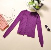 Wholesale [dc1050] free shipping hot selling wholesale! retail,top grade 100%cotton half sleeve lady knit cardigan
