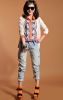 Wholesale [dc2419] Guaranteed 100% wholesale and retail westernism syle plain color lady knit cardigan