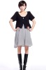Wholesale [db2407 2011 new designer wholesale retial cotton100% elegant mash-up cotton big round neck lady cardigan