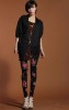 Wholesale [dc0301] hot selling wholesale! retail, elegant loose design zip cotton lady cardigan