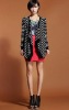 Wholesale dc0320 free shipping hot selling wholesale! retail,guaranteed 100% fashion striep print cotton knit lady cardigan
