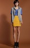 Wholesale [dc0321] hot selling newest designer wholesale cheap mash-up loose knit gray knit lady waistcoat
