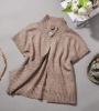 Wholesale [db1714] 2011 new designer wholesale retial cheap woolen elegant mash-up cotton lady cardigan