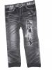 Wholesale 2011 new popular seamless jacquard women embroidered jeans