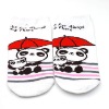 Wholesale Cotton panda jacquard Anti-Skid Infant Socks