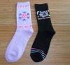 Wholesale jacquard women sock