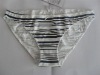 Wholesale 95% Cotton Lady Candy Cute White Stripes Sexy Panty
