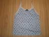 Wholesale lady lace elastan print singlet