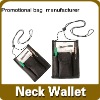 Wholesale neck wallet/neck purse/PVC wallet/promotional wallet/fashion neck wallet