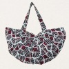Wholesale fan shape cotton beach bag
