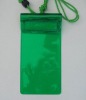 Wholesale water-repellent high transparent PVC MP5 cases with nylon cord