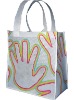 Promotional non woven bag with silk print