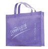 Much gentle purple nonwoven shopping bag