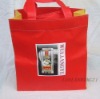 Wholesale red nonwoven bag with opp laminated