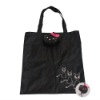 Wholesale cute animal foldable 190T polyester shopping handbag