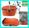 Wholesale Universal Foldable Insulated Cooler Picnic Tote Hamper Shopping Basket with Thermal Insert