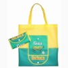 Wholesale silk printing non woven folding bag