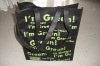 Wholesale 2011 New design green non-woven handle bag for promotion