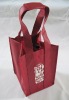 Wholesale non woven 4 bottle wine bag