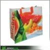 Wholesale CMYK printing pp woven shopping bag