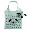 Cute dog shape zipper folding bag