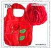 Wholesale Waterproof polyster folding rose shopping bag WB-02-2