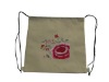 Wholesale high quality cotton strawstring bag
