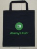 Wholesale sell cotton fabric printing logo shopping bag