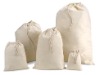 high quality 100% cotton nature color laundry bag