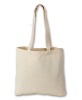 Natural canvas shopping bag