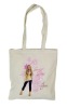 100% organic cotton handled shopping bag