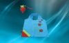 Wholesale 170T/190T/210D Nylon or polyester strawberry shape foldable bag