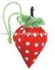 Strawberry folding shopping bag
