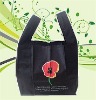 black nylon T-shirt bag