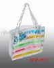 Fashion handle pvc promotional bag