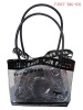 fashionable pvc handle bag