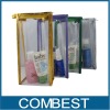 Wholesale Colorful PVC cosmetic bag with gold binding