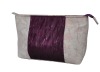 Wholesale Fashion cute cosmetic bag with purple gauze
