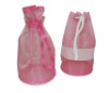 Wholesale Fashion drawstring Nylon mesh cosmetic bags Ladies bags