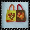 Wholesale Felt christmas bag,Gift bag,Chicken pattern bag
