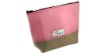 Wholesale Pink make up bag with green bottom for nice look