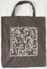 gift cotton material dyed color printing bag