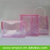 Wholesale Transparent Colorful PVC plastic bag for cosmetic&promotion D-G018