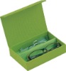 Handmade nylon eyewear case with partition for 2 glasses