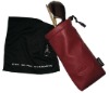 Multi colour glasses pouch with clip attached
