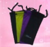 double pull microfiber glasses bag