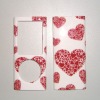 Wholesale hard case for MP4 with red heart design