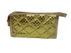 Wholesale 2011 fashion golden cosmetic bag